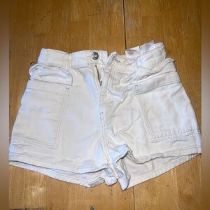 H&M girls white denim shorts with pockets 12